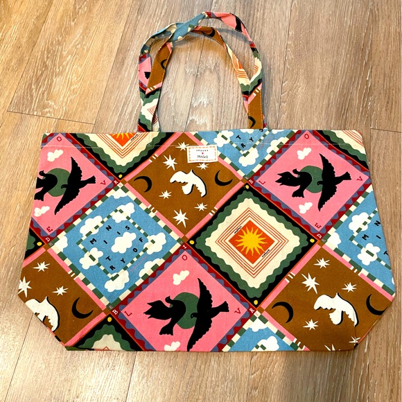 Sezane Handbags - Sézane Pangea collab Tote Bag New Never Used limited edition